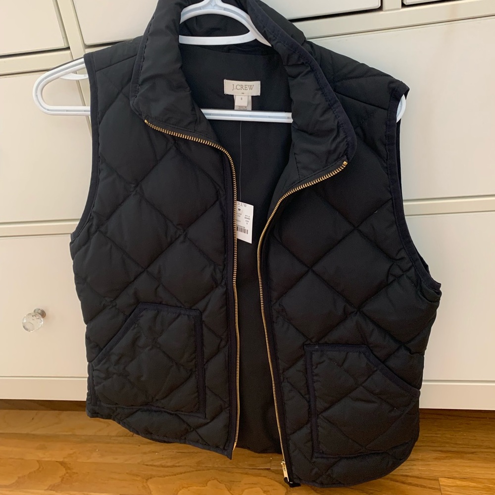 NWT J Crew Black Vest